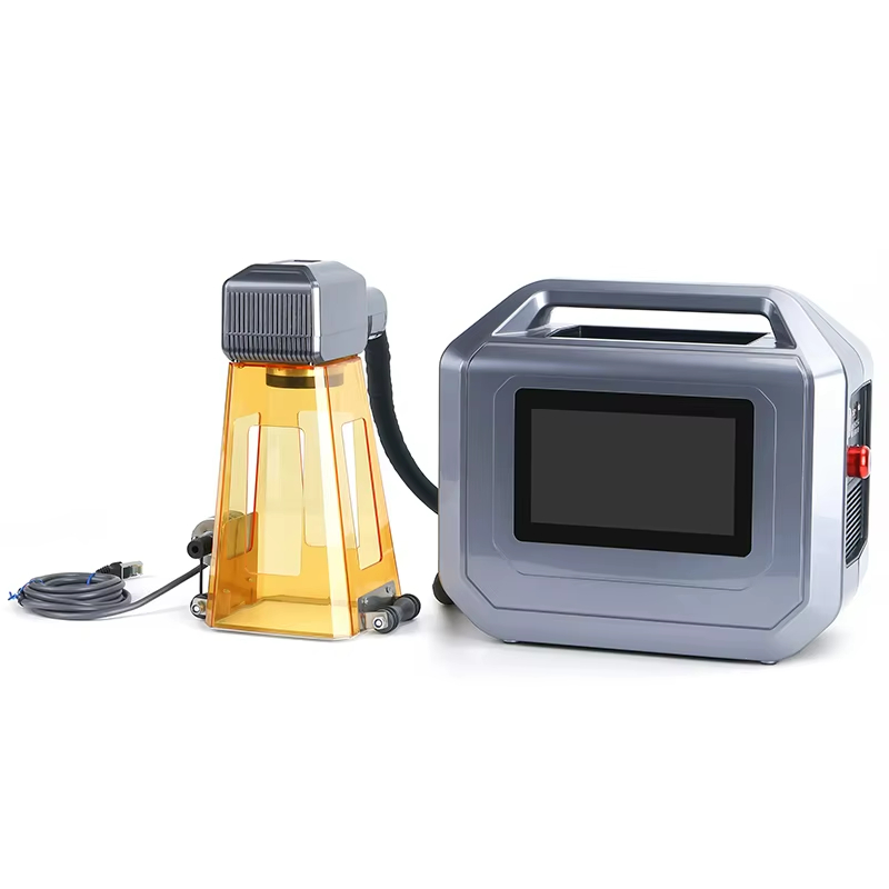 Portable20W/30W/50W Mini Hand-Held Fiber Laser Marking Machine Rubber Tyre Advertising Company JPT Source Laser Printer