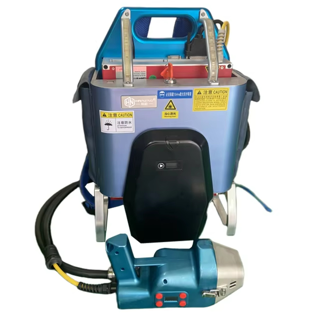Rust Removal 50W 100W 200W Backpack Type Small Compact Mopa Multifunctional Fiber Laser Cleaning Machine