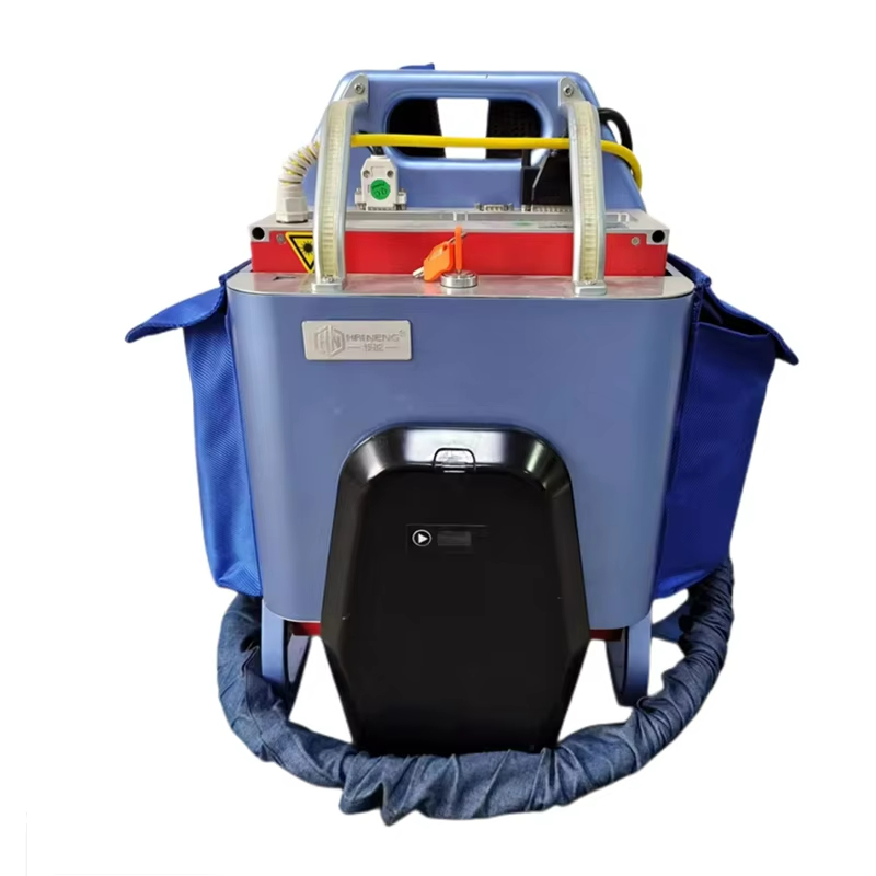 Rust Removal 50W 100W 200W Backpack Type Small Compact Mopa Multifunctional Fiber Laser Cleaning Machine